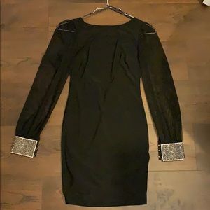 black cocktail dress